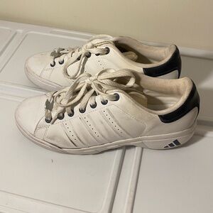 Adidas Classic White and Black Trainers